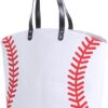 Large Baseball Tote Bag Sports Prints Utility Tote Beach Bag Travel Bag