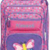 Lillian Vernon Personalized Rolling Luggage for Kids 3-D Butterfly Design, 5″ x 12″ x 20″H