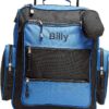Lillian Vernon Personalized Rolling Luggage for Kids – Blue & Black Design, 5” x 12″ x 20″H