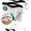 Ogato 3pcs – Clear TSA Approved Toiletry Bag – Our Quart Size Clear Toiletry Bags are Security Approved Worldwide for Liquids & Cosmetics – 100% 3-1-1 Compliant Clear Travel Bags for Toiletries