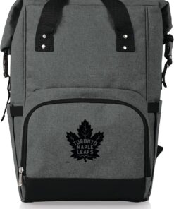 PICNIC TIME NHL OTG Roll-Top Cooler Backpack, Hiking Backpack Cooler, Soft Cooler Bag, (Heathered Gray)