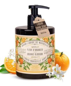 Panier des Sens – Liquid Hand Soap – Orange Blossom Hand Wash – French Marseille Moisturizing Hand Soap with Coconut Oil – Refillable Kitchen & Bathroom Hand Soap – 96% Natural Ingredients -16.9 Fl.oz