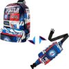 Pro Specialties Group Philadelphia 76ers Transformable 2-in-1 Mini Backpack: Convertible, Stylish, water-resistant travel belt bag.