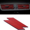 SINGARO 20 Pieces Car Air Conditioner Air Outlet Decorative Strips, Bendable DIY Decorative Strips, Universal for Most Air Outlets, Car Interior Accessories (Ice red)