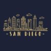 San Diego Skyline: San Diego travel inspired design. City of California, sights and history. Skyline and Cityscape.