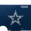 The Ridge NFL Edition, Mens Minimalist Aluminum Metal Wallet – Rfid Blocking, Elastic, Slim Front Pocket Credit Card Holder with Both Cash Strap and an additional Money Clip