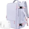 Travel Backpack, Carry-on Backpack Bag Flight-Approved for Men Women, Personal Item Backpack Luggage,Travel Essentials Accessories, Purple