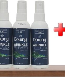 Travel Sized Wrinkle Release Spray 3 oz (Pack of 3) – Effortless Wrinkle-Free Clothes On-The-Go! – Includes Phoenix Rose Fridge Sticker