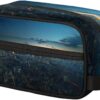 Travel Toiletry Bag for Women Men, Japan Tokyos Night Foldable Dopp Kit Water Resistant Shaving Bag for Toiletries Cosmetics Traveling Organizer
