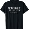 Washington DC Coordinates Shirt, D.C. Capitol Travel T-Shirt