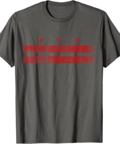 Washington D.C. Flag Vintage Distressed Fade T-Shirt