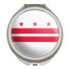 Washington D.C. The District of Columbia Flag Compact Travel Purse Handbag Makeup Mirror