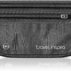 travel inspira Travel Money Belt with Anti-Theft Zippered Slim Travel Pouch RFID Blocking Passport Holder Hidden Travel Wallet under Clothes to Protect Credit Cash, Passports, and Documents, Black