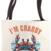 Funny Summer Family Vacation Girls Trip Crab Beach Please Tote Bag