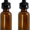 30ml Amber Glass Dropper Bottle, 1oz Boston Round Bottle with Glass Eye Dropper for Essential Oils Sample Cosmetic Perfume Traveling, Pack of 2 30ml Amber Glass Dropper Bottle, 1oz Boston Round Bottle with Glass Eye Dropper for Essential Oils Sample Cosmetic Perfume Traveling, Pack of 2