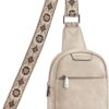 BOSTANTEN Sling Bag for Women Crossbody Purse, Small Leather Crossbody Bags Fanny Pack for Travel