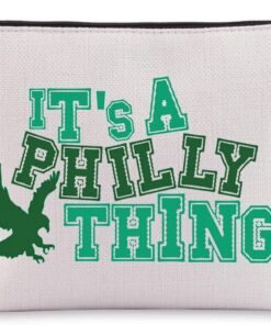 BWWKTOP Football Lover Makeup Bag Football Team Fans Gifts It’s a Philly Thing Zipper Pouch Bag Football Merchandise(Philly Thing)