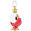 Beavorty middle eastern perfume bottle peacock design perfume bottle antique scent bottles refillable spray bottle arabian essential oil bottle desk topper travel dubai fragrance Glass