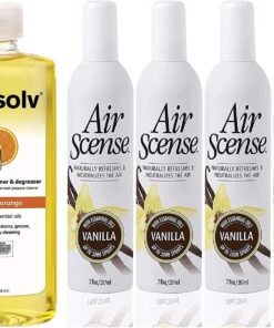 Citra Solv & Air Scense | Special Bundle | Concentrated Cleaner & Degreaser | Essential Oil Air Freshener | Household Cleaner Non-Aerosol | Valencia Orange & Vanilla