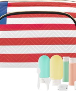 Cosmetic Bags Liberia Flag Travel Makeup Organizer Case Travel Bags for Women Toiletry and Makeup