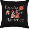 España es Flamenco, Spain is Flamenco Throw Pillow