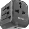 European Plug Adapte, Rivnn European Travel Plug Adapter, Universal Travel Plug Adapter, All in One Travel Charger Outlet Converter US to Europe