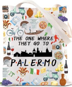 FOTAP Palermo Trip Gift Palermo Travel Shoulder Bag Palermo City Lover Gift Souvenir Gift Europe Trip Shoulder Bag