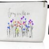 Flower Makeup Bag Floral Makeup Bag, Aesthetic Makeup Bag, Cute Makeup Bag, Makeup Bag Cosmetic Bag For Purse, Pouch Bag Toiletry Bag For Women, Birthday Gifts For Mom -M016 Flower Makeup Bag Floral Makeup Bag, Aesthetic Makeup Bag, Cute Makeup Bag, Makeup Bag Cosmetic Bag For Purse, Pouch Bag Toiletry Bag For Women, Birthday Gifts For Mom -M016