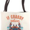 Funny Summer Family Vacation Girls Trip Crab Beach Please Tote Bag