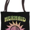 Funny Summer Groovy Sun Beach Vacation Mermaid Vibes Tote Bag