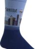 Hot Sox Men’s Fun Travel & Cities Crew Socks-1 Pair Pack-Cool & Artistic Novelty Fashion Gifts