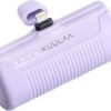 Kuulaa Portable Phone Charger Portable Charger iPhone 4500mAh Mini Power Bank for iPhone Cute Battery Pack Backup Charger Travel Compatible with iPhone 14/13/12/11/XS/XR/Airpods (Purple)