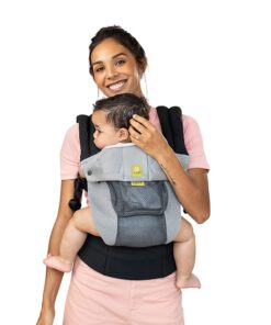 LILLEbaby Complete Airflow Ergonomic 6-in-1 Grey/Silver Carrier Newborn-Toddler