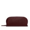 Leatherology Bordeaux Travel Makeup Pouch