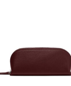 Leatherology Bordeaux Travel Makeup Pouch