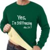 Muscularfit Big and Tall Graphic Sweatshirts for Men Long Sleeve Fleece Lined Crewneck Sweatshirts Winter Letter Print Shirts