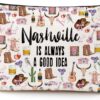 Nashville Travel Gift Cosmetic Bag Nashville Lovers Gift Nashville Souvenir Makeup Bag Girls Trip Gifts Favors Nashville City Themed Gifts for Women Sister Birthday Christmas Bachelorette Party Favors Nashville Travel Gift Cosmetic Bag Nashville Lovers Gift Nashville Souvenir Makeup Bag Girls Trip Gifts Favors Nashville City Themed Gifts for Women Sister Birthday Christmas Bachelorette Party Favors