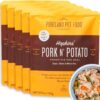 Portland Pet Food Company Hopkin’s Pork N’ Potato Wet Dog Food Pouches – Human-Grade, Grain-Free Dog Food Toppers, Mixers, and Meals for Dogs – Fresh Dog Food Made in The USA – 5-Pack