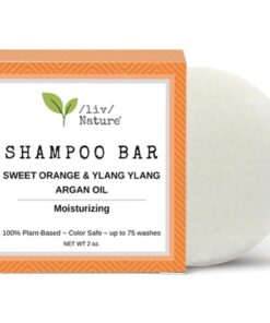 Shampoo Bar | Volume and Moisture for Dry Hair | Argan Oil, Sweet Orange, Ylang Ylang | Travel Essential | Vegan | Cruelty Free