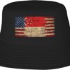 Singapore Flag Singaporean American Flag Summer Style Essential: Double-Layer Fisherman Hat for Sun Protection and Fashion! Black