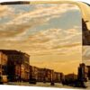 Toiletry Bag Cosmetic Travel Makeup Organizer Wash Bag Pouch with Zipper Italy Grand Canal Sunset Venice for Travel Accessories Essentials