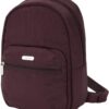 Travelon Anti-Theft Essentials Small Backpack, Dark Bordeaux, 8″ W x 12″ H x 4.5″ D