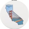 UJIMS San Francisco Trip Gifts San Francisco Travel Pocket Mirror Golden Gate Bridge Souvenir San Francisco Merchandise (FranciscoPocketMirror)
