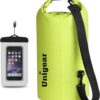 Unigear Dry Bag Waterproof, 2L/5L/10L/20L/30L/40L Floating and Lightweight Bags for Kayaking, Boating, Fishing, Swimming and Camping with Waterproof Phone Case