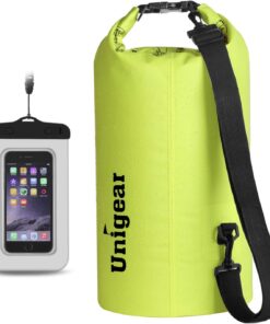 Unigear Dry Bag Waterproof, 2L/5L/10L/20L/30L/40L Floating and Lightweight Bags for Kayaking, Boating, Fishing, Swimming and Camping with Waterproof Phone Case