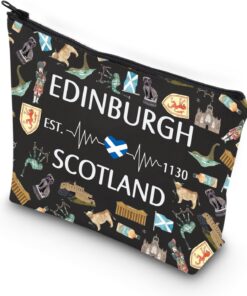 WCGXKO Edinburgh Gift Edinburgh Trip Gift Edinburgh Lover Zipper Pouch Makeup Bag (EDINBURGH)