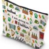 WSNANG Dublin Ireland Trip Travel Makeup Bag Dublin Skyline Cosmetic Bag Dublin Trip Travel Pouch Bag Dublin Travel Souvenir Gift (Dublin bag)