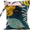 Wet Bag, Wet Dry Bag, Wet Bag for Swimsuit, Travel, Beach, Pool, Diapers, Dirty Yoga Gym Clothes, Makeup Bag, Waterproof Tropical Palm Leaves Decor Jungle Palm Leaf Favors