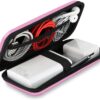 iMangoo Shockproof Carrying Charger Case Hard Protective EVA Impact Resistant Power Bank Pouch Small Electronics Organizer Cable Accessory Travel Essentials for Women, Size 6.5”x3.2”x1”,Pink