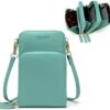 myfriday Small Crossbody Cell Phone Bag for Women, Mini Over Shoulder Handbag Purse with Credit Card Slots